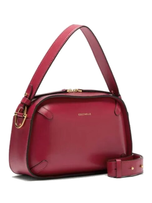 CAMPIONARIO - MALETA CALF COC Borsa  a spalla in pelle con tracolla sangria - Borse Donna