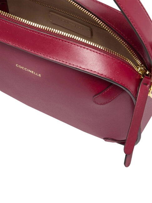 CAMPIONARIO - MALETA CALF COC Borsa  a spalla in pelle con tracolla sangria - Borse Donna