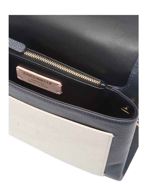 CAMPIONARIO - DORIAN BICOLOR Borsa in pelle a tracolla midnig.b/blanco - Borse Donna