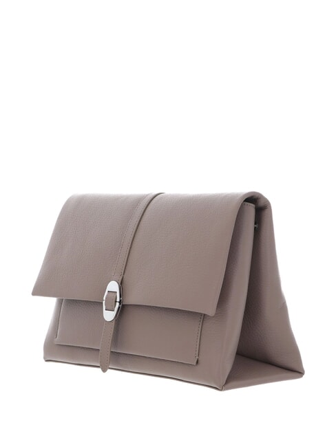 CAMPIONARIO - DORIAN Borsa a spalla, in pelle warm taupe - Borse Donna