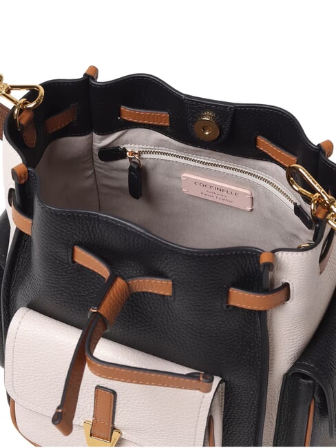 CAMPIONARIO - CAMPUS TRICOLOR Borsa a tracolla noir/lambs/cuir - Borse Donna