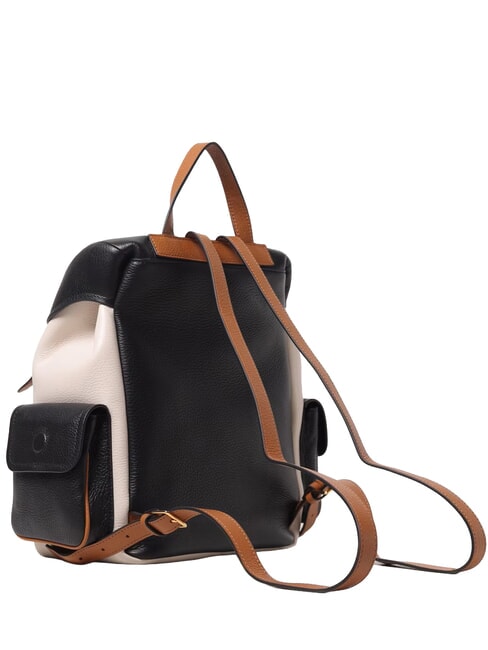 CAMPIONARIO - CAMPUS TRICOLOR Zaino in pelle noir/lambs/cuir - Borse Donna