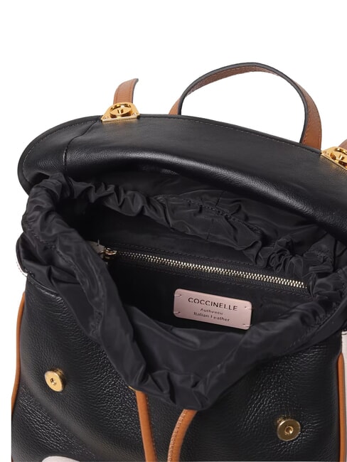CAMPIONARIO - CAMPUS TRICOLOR Zaino in pelle noir/lambs/cuir - Borse Donna