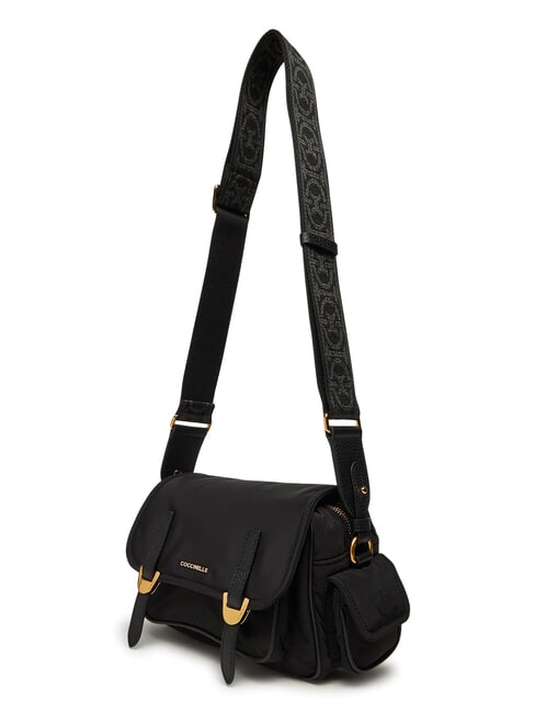 CAMPIONARIO - CAMPUS PUFFY NY Borsa a tracolla in nylon e pelle Nero - Borse Donna