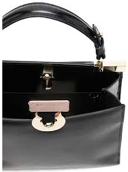 CAMPIONARIO - BINXIE SHINY CALF Mini Bag con tracolla Nero - Borse Donna