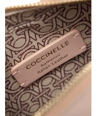 COCCINELLE CAMPIONARIO - BEAT SHINY CALF Borsa mini a tracolla in pelle lucida rosette - Borse Donna - 3
