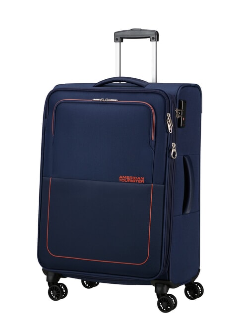 AIR WAVE Set Trolley Cabin + Medio + Grande  navy/orange - Set Trolley