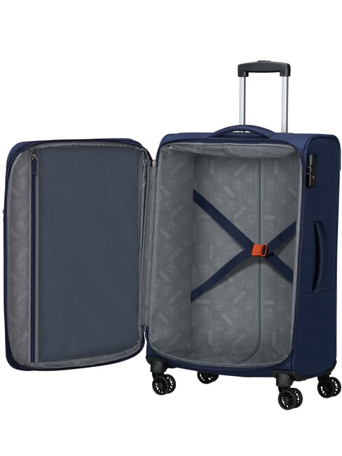 AIR WAVE Set Trolley Cabin + Medio + Grande  navy/orange - Set Trolley