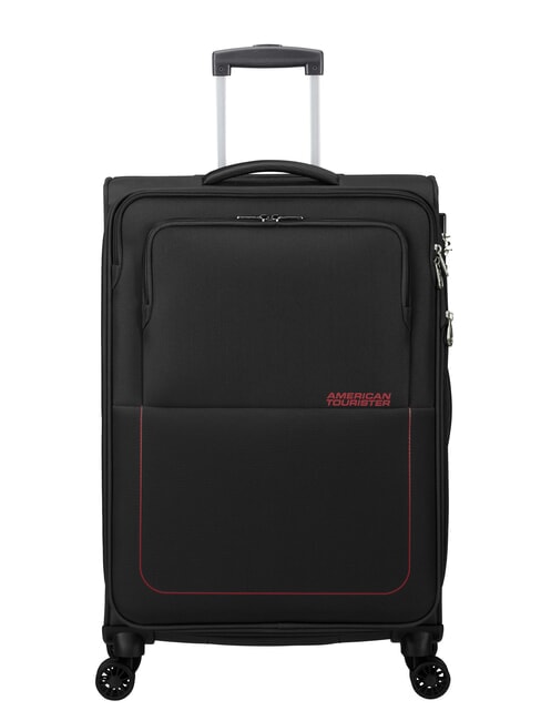 AIR WAVE Set Trolley Cabin + Medio + Grande  BLACK/RED - Set Trolley