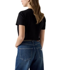GUESS STUDS SCRIPT T-shirt manica corta jetbla - T-shirt e Top Donna - 3