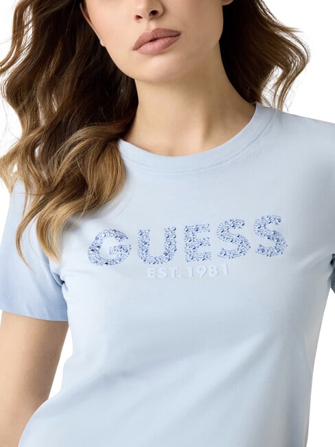 STUDS SCRIPT T-shirt manica corta aerial blue - T-shirt e Top Donna