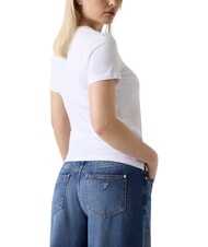 GUESS STUDS SCRIPT T-shirt manica corta purwhite - T-shirt e Top Donna - 3
