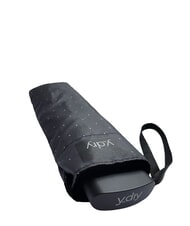 YDRY FAIR Ombrello manuale, impugnatura piatta dark black pois - Ombrelli - 3