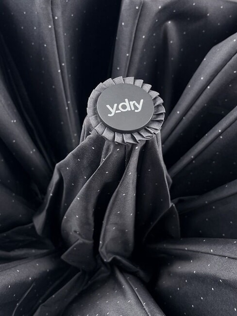 DANDY Ombrello pieghevole, automatico dark black pois - Ombrelli