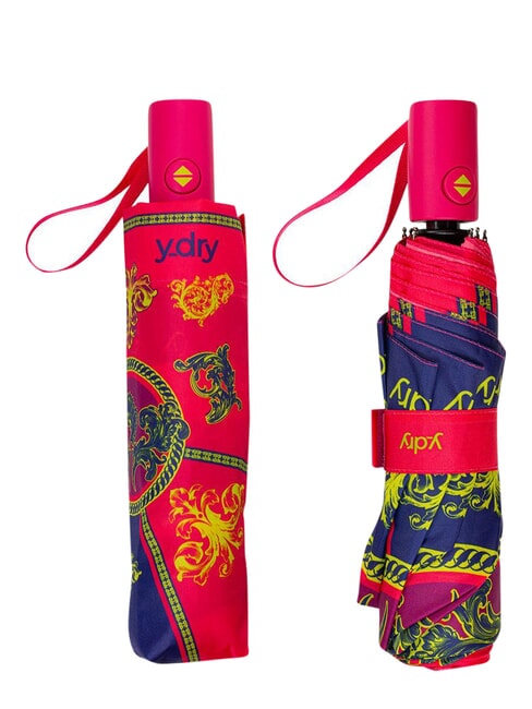 DECO Ombrello pieghevole, automatico fucsia - Ombrelli