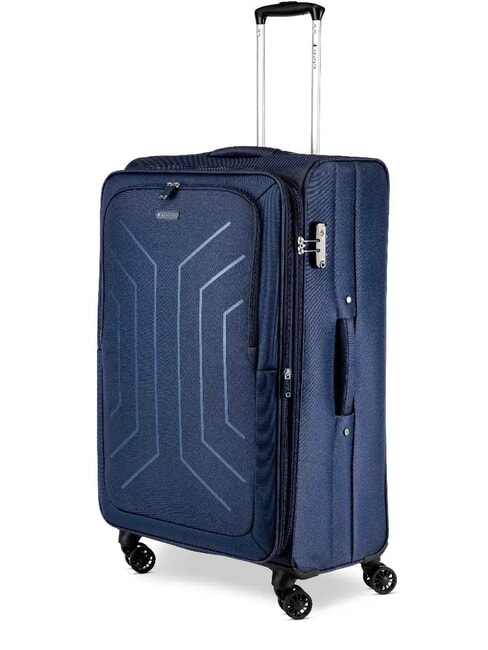 HEXA SOFT Trolley Grande, espandibile blu navy - Trolley Semirigidi