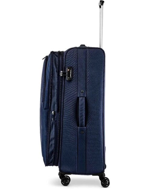 HEXA SOFT Trolley Grande, espandibile blu navy - Trolley Semirigidi