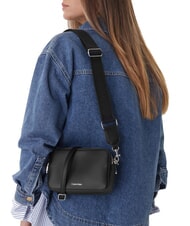 CALVIN KLEIN SIGNATURE LOGO STRAP Borsa camera case doppia funzione black / shiny nickel - Borse Donna - 2