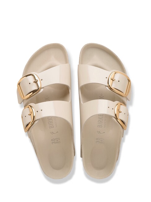 ARIZONA BIG BUCKLE  Sandali in pelle shine oyster - Scarpe Donna