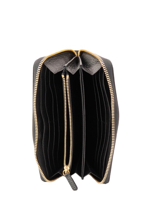 BINXIE Portafoglio Zip Around Nero - Portafogli Donna