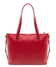 COCCINELLE MARINA Shopping Bag in pelle sangria - Borse Donna - 4