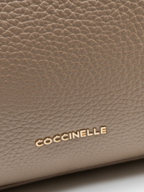 MARINA Shopping Bag in pelle warm taupe - Borse Donna