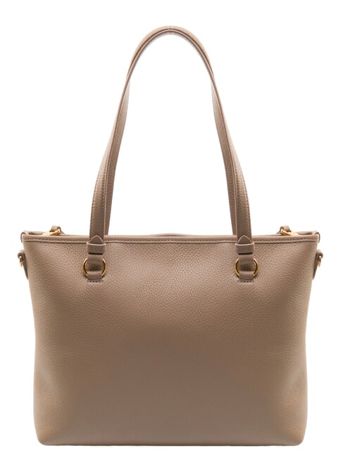 MARINA Shopping Bag in pelle warm taupe - Borse Donna