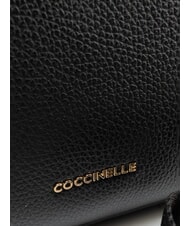 COCCINELLE MARINA Shopping Bag in pelle Nero - Borse Donna - 4