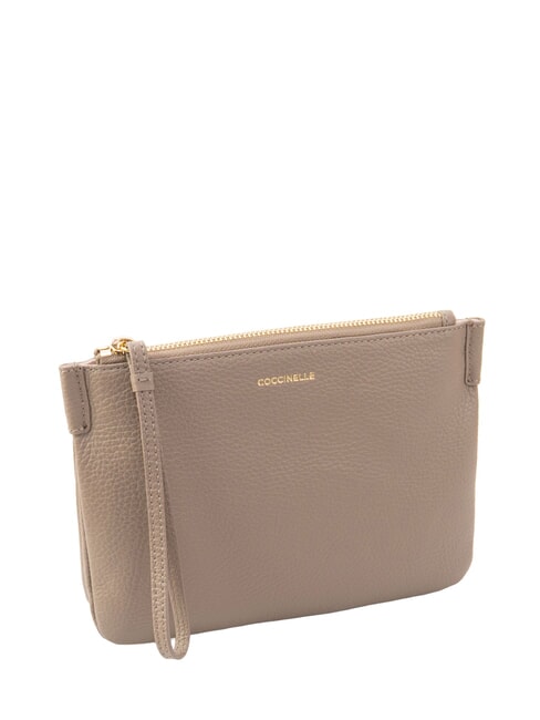 LORINE Pochette in pelle warm taupe - Borse Donna