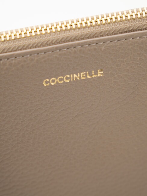 LORINE Pochette in pelle warm taupe - Borse Donna