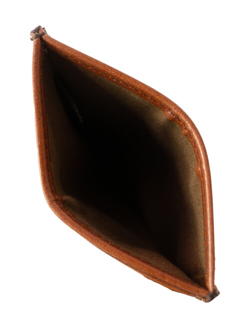 BIAGIO Portacard piatto in pelle marrone 14/rutenio palladio - Portafogli Uomo