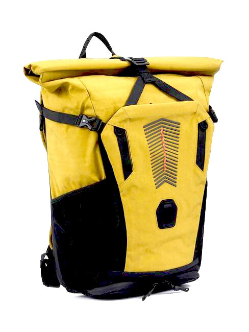 INIA Zaino RollTop porta PC 15,6" con luce LED giallo - Zaini da lavoro porta PC