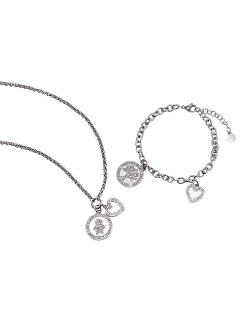 LOVE SPECIAL Kit bracciale e collana ACCIAIO - Bracciali Donna