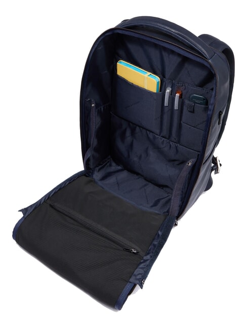 CRONUS Zaino porta PC 14", in pelle blu - Zaini da lavoro porta PC