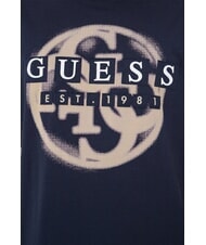 GUESS PATCH LOGO T-Shirt in cotone smartblue - T-shirt Uomo - 3