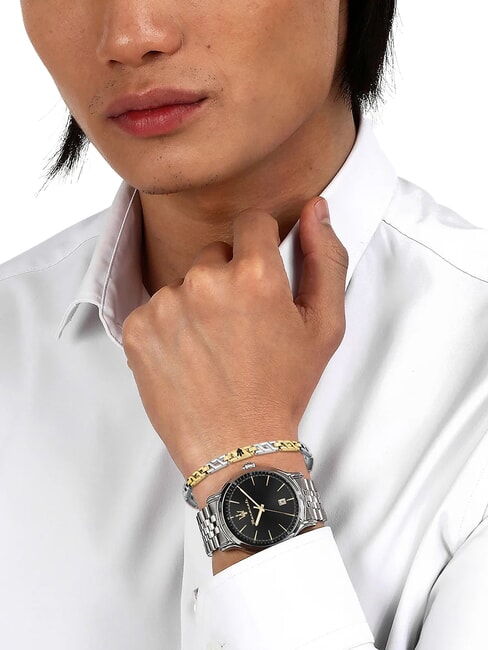 EPOCA Kit orologio e bracciale Nero - Orologi