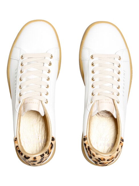 J CONNORS Sneakers white leopard honey sole - Scarpe Donna