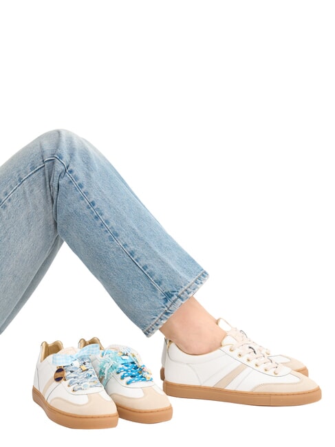 COURT Sneakers white milk gold - Scarpe Donna