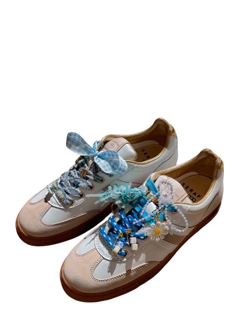 COURT Sneakers white milk gold - Scarpe Donna