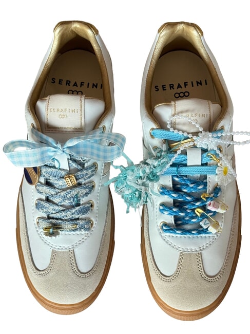 COURT Sneakers white milk gold - Scarpe Donna