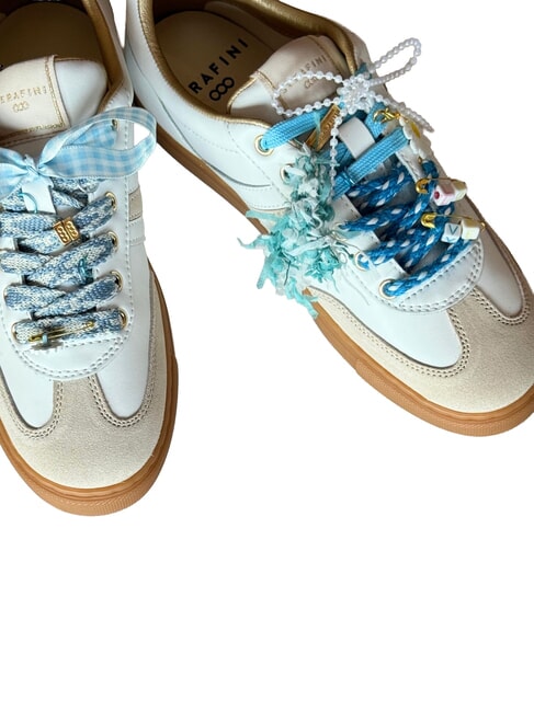 COURT Sneakers white milk gold - Scarpe Donna