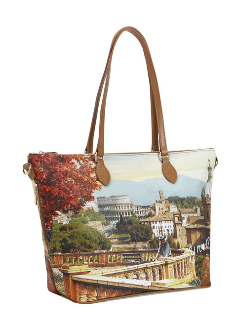 YESBAG L Borsa shopping, a spalla rome landscape - Borse Donna