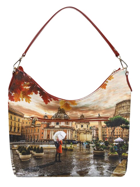 YESBAG L Borsa a spalla rome raining - Borse Donna