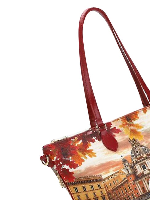 YESBAG L Borsa shopping, a spalla rome raining - Borse Donna