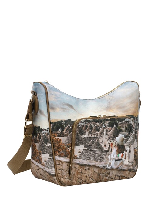 YESBAG Borsa hobo a spalla con tascona romantic trulli - Borse Donna