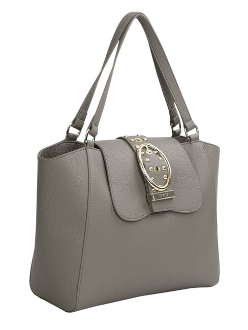 ROCKER Borsa shopping fibbia e borchiette Taupe - Borse Donna