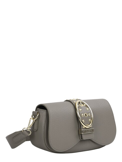 ROCKER Borsa a spalla con fibbia e borchie Taupe - Borse Donna