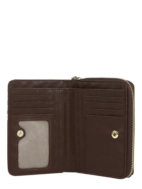 FASHIONOPOLY Portafoglio medio, zip around choco - Portafogli Donna