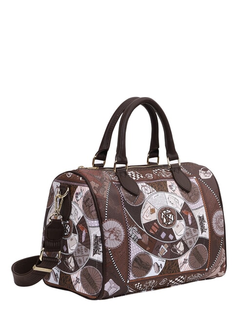 FASHIONOPOLY Borsa bauletto a mano, con tracolla choco - Borse Donna