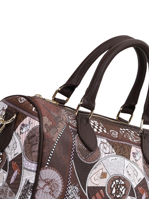 FASHIONOPOLY Borsa bauletto a mano, con tracolla choco - Borse Donna